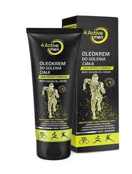 4 ACTIVE MEN oleokrem do golenia ciała 3w1 200ml