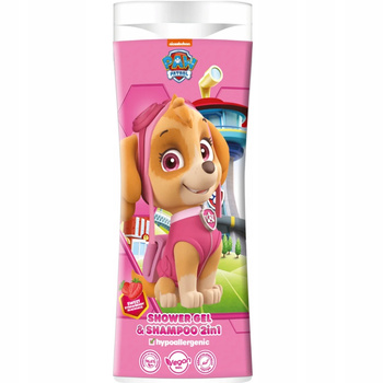 KIDS Psi Patrol 呕el Pod Prysznic 2w1 Szampon Do W艂os贸w Skye Truskawkowy 300ml