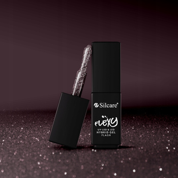 Silcare Flexy Lakier Hybrydowy Flash Rose Black