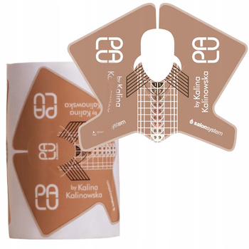 Palu Kalinowska Szablony Formy Do Przedłużania Paznokci Beżowe 100 sztuk