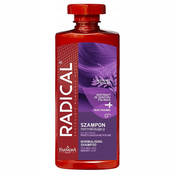 Radical Szampon Normalizujący Do Włosów Przetłuszczających 400ml