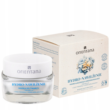 ORIENTANA Maska Hydro Nawilżenie Nawilżająca Łagodząca Niedoskonałości 50ml