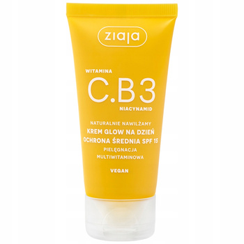 Ziaja C.B3 Niacynamid Rozświetlający Krem Do Twarzy Na Dzień SPF 15 50ml