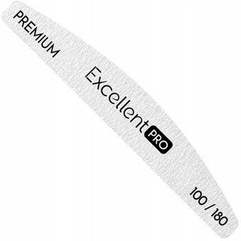 Excellent PRO Premium Pilnik Do Paznokci Łódka Zebra Uniwersalny 100/180