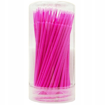 eVanda Aplikatory Bezwłókienkowe Do Przedłużania Rzęs Mikro Tuba 2,5mm x100 Sztuk