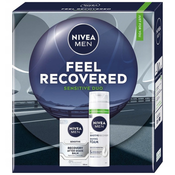 Nivea Men Feel Recovered Męski Zestaw Prezentowy Pianka + Balsam Po Goleniu