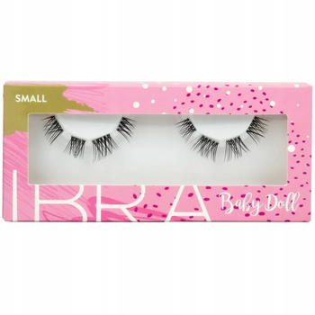 Ibra Baby Doll Sztuczne Rzęsy Na Pasku 4 Części Delikatne Krótkie Small
