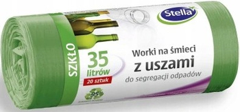 Stella Worki na Śmieci z Uszami Szkło 35L 20szt