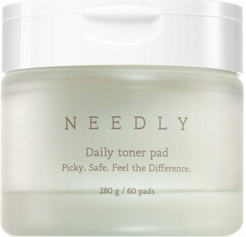 Needly Daily Toner Pad Złuszczające Płatki Do Twarzy 60 Sztuk