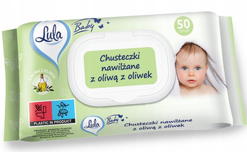 Lula Baby Chusteczki Nawilżane Oliwa z Oliwek Pop Up Click Top 50 Sztuk