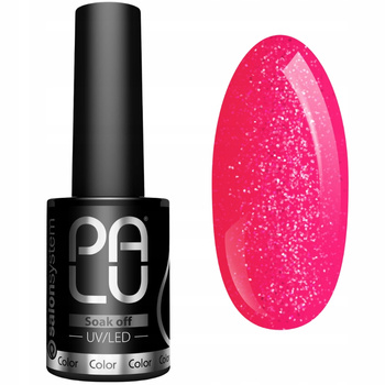 Palu Kolorowy Lakier Hybrydowy Do Paznokci Ibiza IB6 Brokatowy Róż 11g