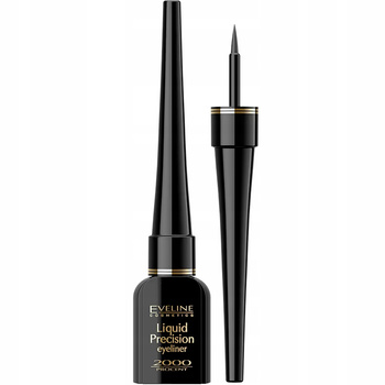 Eveline Liquid Precision Eyeliner w Kałamarzu Kreski Kocie Oko Czarny 4ml