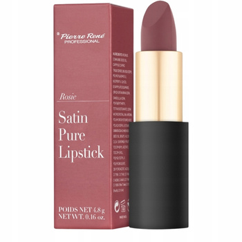 Pierre Rene Satin Pure Lipstick Pomadka Do Ust Satynowa 04 Rosie 4,8g