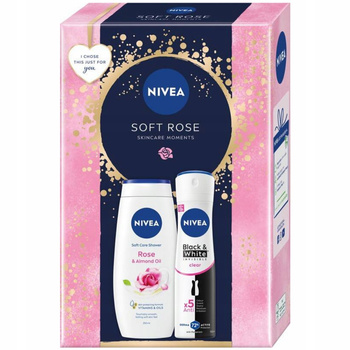 Nivea Soft Rose Zestaw Prezentowy Żel Pod Prysznic + Antyperspirant 72h