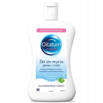 Oilatum Junior Żel Do Mycia Głowy i Całego Ciała Dla Niemowląt Dzieci 300ml
