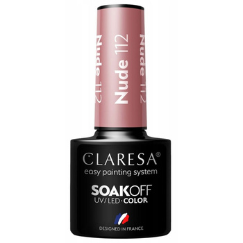 Claresa Lakier Hybrydowy Do Paznokci Naturalny Elegancki Beżowy Nude 112 5g