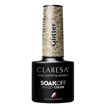 Claresa Lakier Hybrydowy Glitter 3 5g
