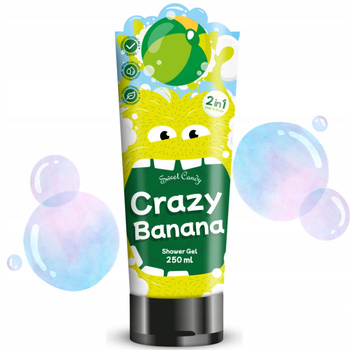 Sweet Candy 2w1 Do Kąpieli Szampon Dla Dzieci Słodki Crazy Banana 250ml