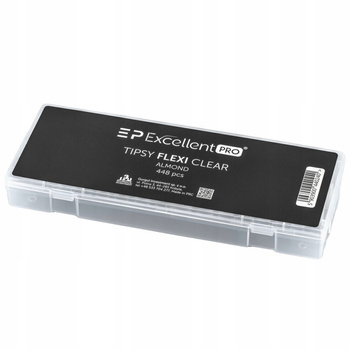 Excellent PRO Flexi Clear Tipsy Tunelowe Bez Kieszonek Migdał C 448 sztuk