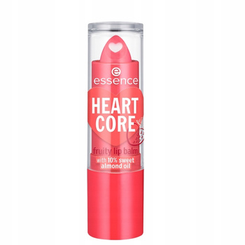 Essence Heart Core Balsam Do Ust Nawilżający Truskawkowy Olej Migdałowy
