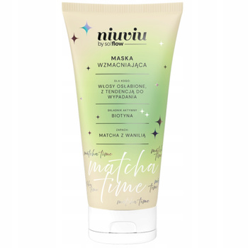 Niuviu Matcha Time Wzmacniająca Maska Do Włosów Osłabionych Biotyna 200ml