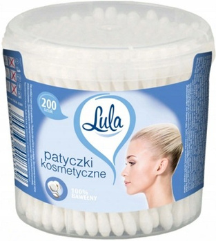 LULA Patyczki Higieniczne Do Uszu Okrągłe 200szt