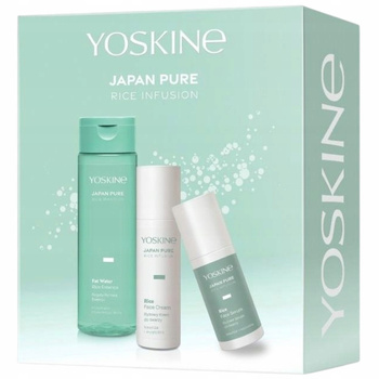 Yoskine Japan Pure Rice Zestaw Prezentowy 3 Kosmetyków Damskich Do Twarzy
