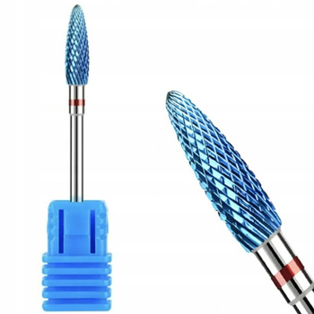 eVanda Wolframowy Frez Do Paznokci Hybryd Żelu Stożek Płomień Zaokrąglony FRW-6