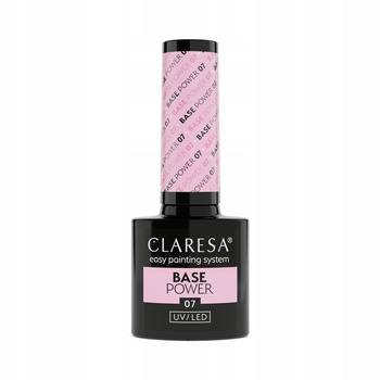 Claresa Base Power UV/LED Bezkwasowa Baza Hybrydowa Cukierkowy Róż 07 5g