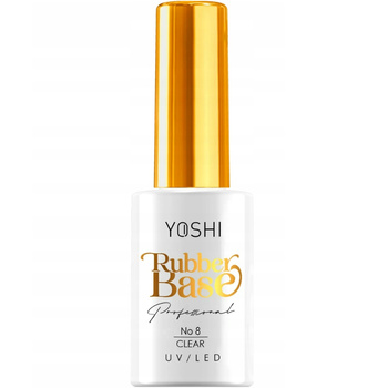 Yoshi Baza Kauczukowa Hybrydowa Rubber Base Clear Transparentna No 8 10ml