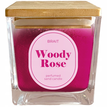 Brait 艢wieca Zapachowa Piaskowa Aromaterapia Woody Rose Drzewo R贸偶ane 130g