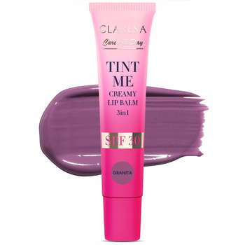 Claresa Tint Me 3w1 Koloryzujący Balsam Do Ust Ochrona SPF30 Granita 12ml