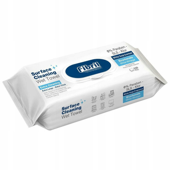 Fibril Nawilżane Ręczniki Do Czyszczenia Powierzchni Białe Mydło 100szt