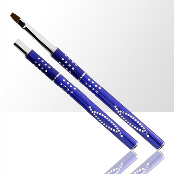 Pędzelek Do Żelu z Cekinami Naturalne Włosie nr 6