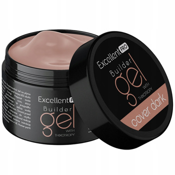 Excellent PRO Thixo Budujący Żel Do Paznokci LED UV Beżowy Cover Dark 15g