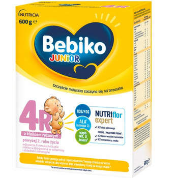 Bebiko Junior Nutriflor Expert 4R z Kleikiem Ryżowym Powyżej 2. Roku 600g