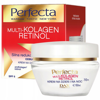 Perfecta Multikolagen Retinol Odbudowujący Krem Do Twarzy 70+ SPF 6 50ml
