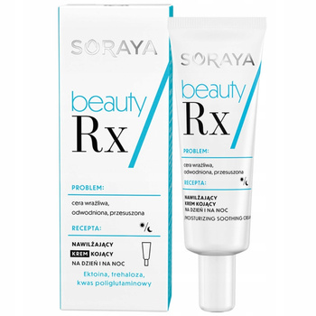 Soraya Beauty Rx Nawilżająco Kojący Krem Do Twarzy Cera Odwodniona 50ml