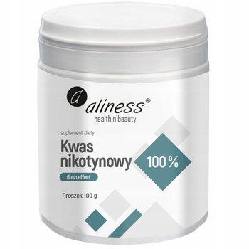 Aliness Kwas Nikotynowy 100% Suplement Diety Niacyna Energia w Proszku 100g