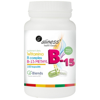Aliness Witamina B Kompleks B15 Methyl Suplement Diety Cholina 100 Kaps