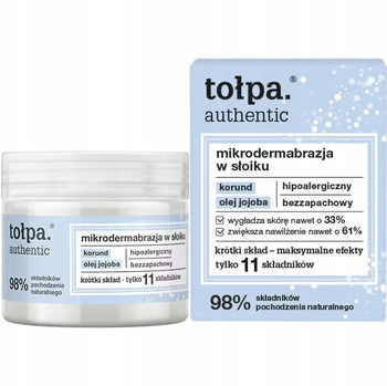 Tołpa Authentic Authentic Mikrodermabrazja w Słoiku Wygładza Odżywia 65g