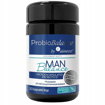 Aliness ProbioBalance Probiotyk Dla Mężczyzn Man Balance 20 mld 30 Kapsułek
