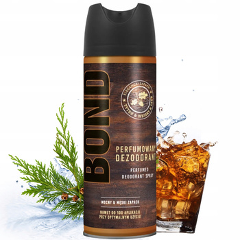 PharmaCF Bond Tyto艅 Whisky Cedr Perfumowany M臋ski Dezodorant Spray 150ml
