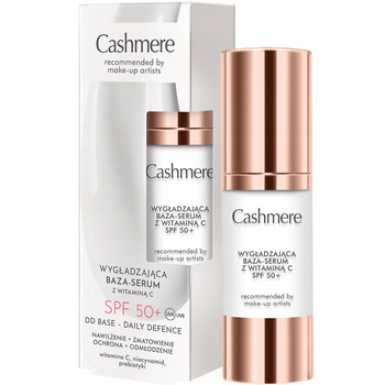 Cashmere Wygładzająca Baza Serum Pod Makijaż z Witaminą C i SPF 50+ 30ml