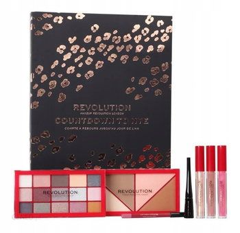 Makeup Revolution Sylwestrowy Kalendarz Zestaw 7 Kosmetyków Countdown NYE