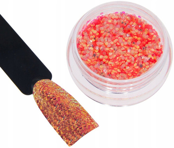 Pyłek Do Paznokci Brokat Effect Sparkle Pomarańcz