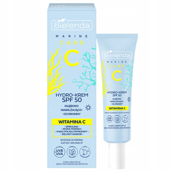 Bielenda C Marine Care Hydro Krem Do Twarzy Nawilżający SPF50 Na Dzień 40ml