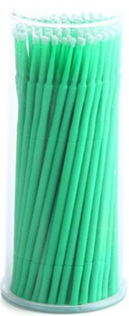 eVanda Aplikatory Bezwłókienkowe Do Rzęs Mikro 2mm x100 Zielone