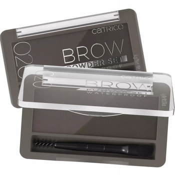 Catrice Brow Powder Set Wodoodporny Puder Do Brwi + Pędzelek 020 Ash Brown