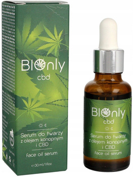 BIOnly Cbd Serum Do Twarzy z Olejem Konopnym i CBD